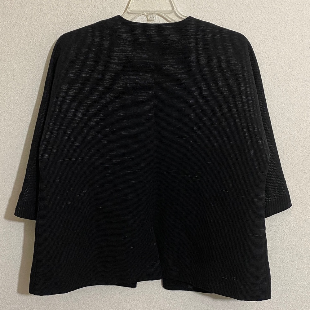 NWOT EILEEN FISHER Relaxed-Fit Textured Jacket w 3/4 Sleeve Women's Size XL - Picture 3 of 9